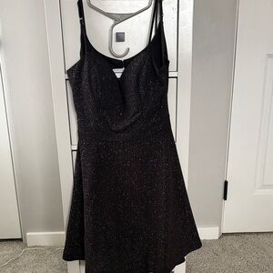 Macy's Black Sparkle Dress